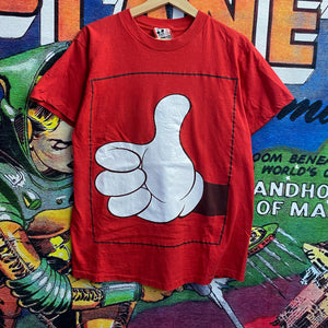 Vintage 90s Mickey Mouse Gloves Tee Shirt