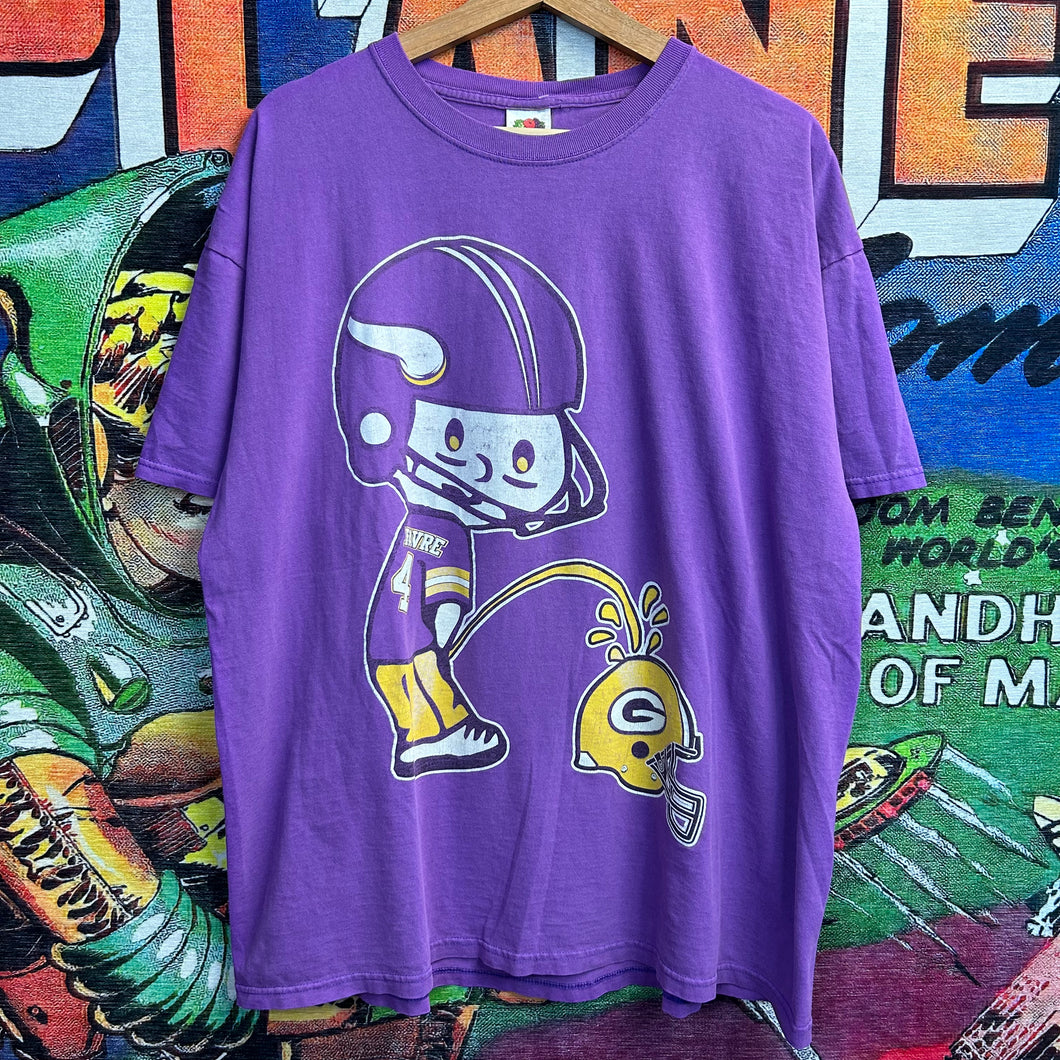 Y2K Brett Farve vs. Green Bay Packers Tee Size 2XL