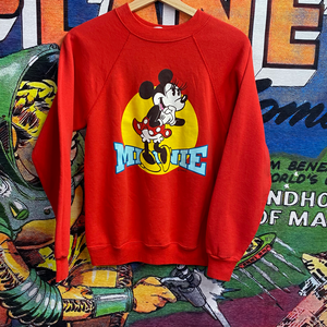 Vintage Disney 80s Classic Minnie Mouse Crew Neck Sweatshirt size Small